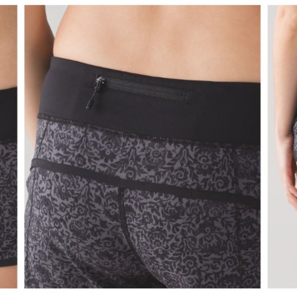 Speed Up Low-Rise Lined Short 2.5" - Flossy Dark Carbon Black - Picture 10 of 10